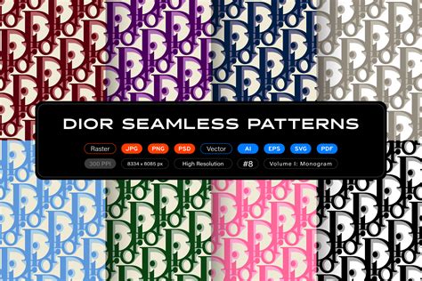 Dior Seamless Patterns Vol 1 Monogram By Itsfarahbakhsh On Deviantart