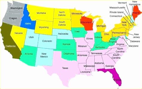 Us States Map Quiz Printable 50 States Map Quiz Print