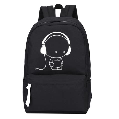 2017 New Arrival Oxford Music Boy Printing Backpack Shoulders Bag
