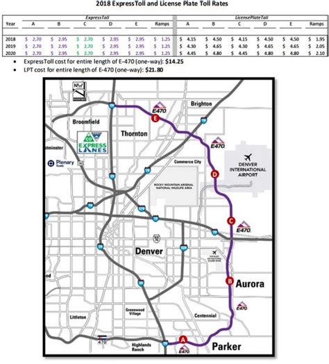 Colorado E Toll Map Get Map Update