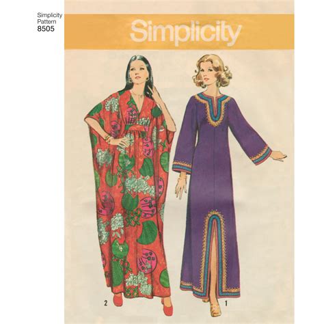 Simplicity Misses Size S L Vintage Caftans Pattern 1 Each Walmart