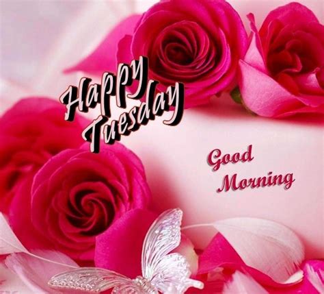 Happy Tuesday Good Morning With Flowers Pictures Photos And Images