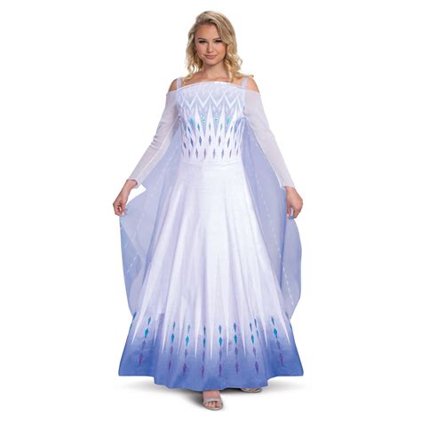 Womens Frozen 2 Snow Queen Elsa Prestige Adult Costume Small Size 4 6