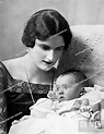 Mrs Anthony Eden, nee Beatrice Beckett pictured with her baby son ...