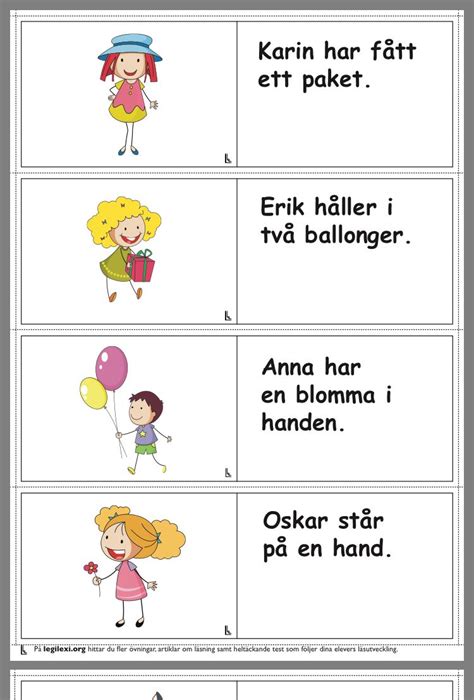 Pin På Läsförståelse