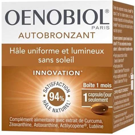 Oenobiol Solaire Autobronzant Boite De 30 Capsules Achat Vente