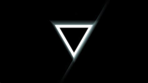 Download Wallpaper 1920x1080 Triangle Inverted Black