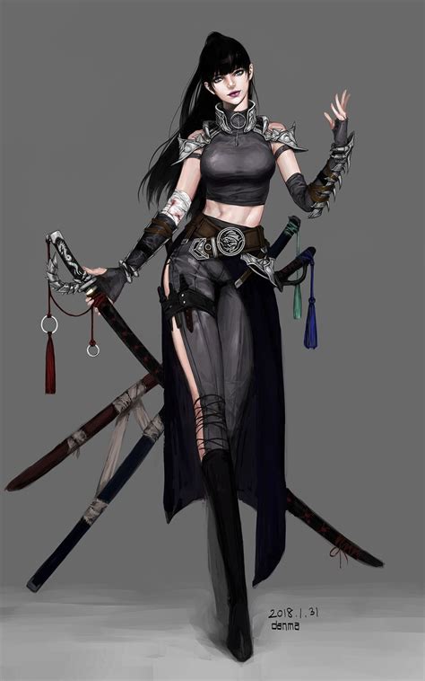 Swordswoman Danma Heavon On Artstation At