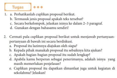 Kunci Jawaban Bahasa Indonesia Kelas Halaman Tugas Menganalisis