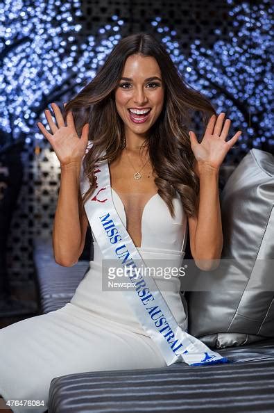 Miss Universe Australia Winner Monika Radulovic Poses During A News Photo Getty Images