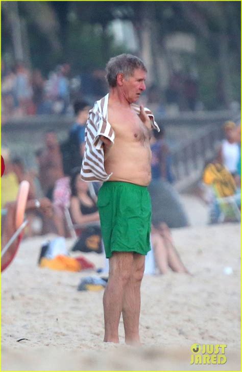 Full Sized Photo Of Harrison Ford Shirtless Beach Stud In Rio
