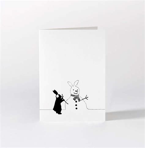 snowman rabbit card collective home store