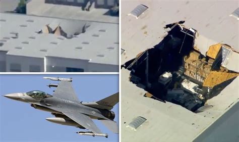 California Plane Crash F 16 Fighter Jet Has Crashed Into A Building In