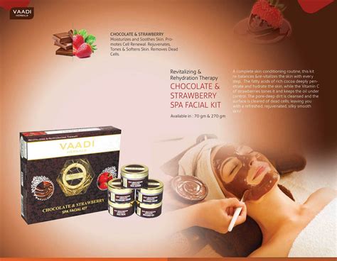 Organic Chocolate Facial Kit With Strawberry Extract Deep C