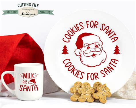 Cookies For Santa SVG - Milk For Santa SVG - Christmas Eve SVG