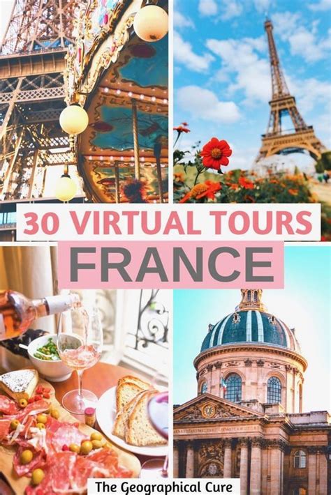 The Eiffel Tower With Text Overlay That Reads 30 Virtual Tours France