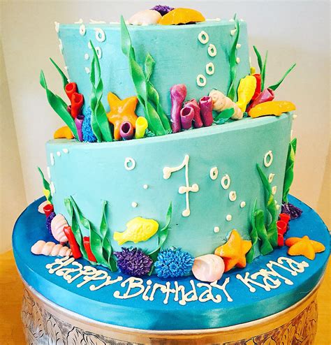 Under The Sea Themed Cake Visit Us At Rustikacafe