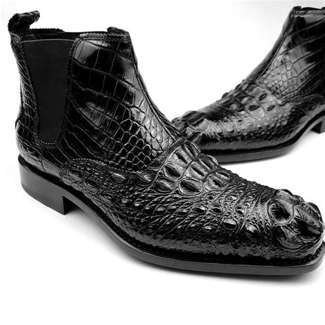 Black Genuine Alligator Boots Alligator Boots Boots Boots For Sale