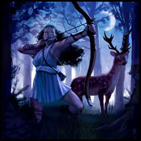 Female Archer Artemis Goddess Roman Gods Greek And Roman Mythology