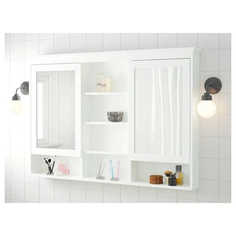#1 embellish with a wood top. HEMNES Mirror cabinet with 2 doors - white 55 1/8x38 5/8 ...