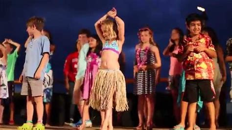 Chloe Learns To Hula Youtube