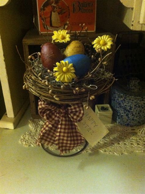 Primitive Easter Nest On Rusty Spring Bed Spring Crafts Spring Easter