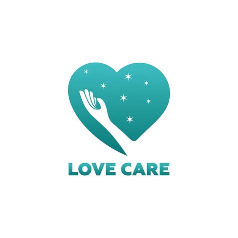 Premium Vector Love Care Logo Template Design Vector Emblem Design