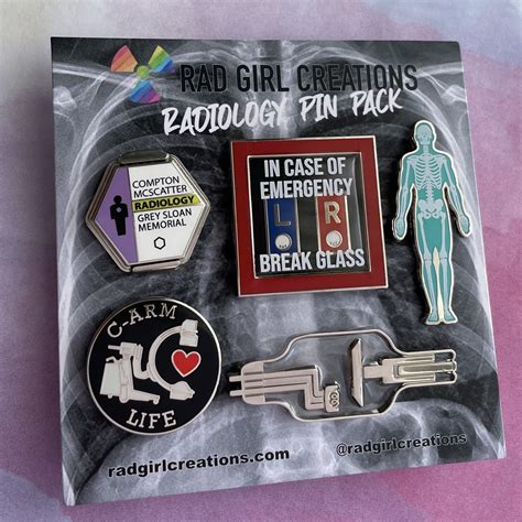 Medical Enamel Pin Pack Rad Girl Creations