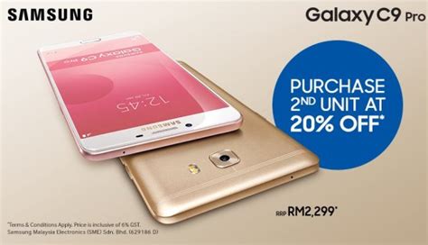 Galaxy c9 pro is designed with a 6 full hd super amoled touchscreen to put you right at the heart of the action, whether you are playing online games or watching movies, and combines with dual speakers to. Samsung Malaysia continues its 20% off promo for the ...