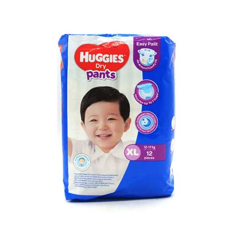 Huggies Dry Baby Diaper Pants 12s Size Xl