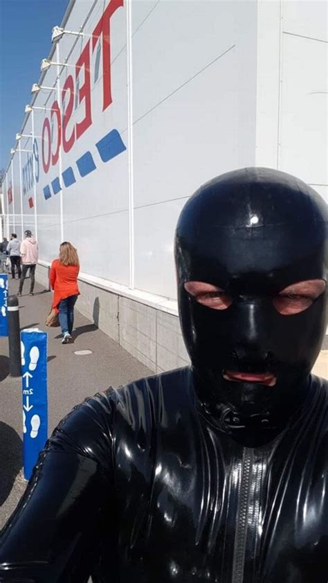 The Gimp Man Of Essex Is Back But Why Is He Shopping Covered In Latex