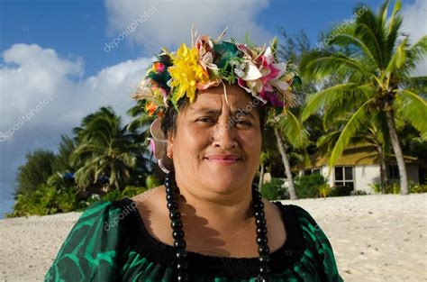 Mature Polynesian Pacific Island Woman Stock Editorial Photo
