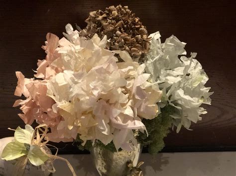 Coffee Filter Hydrangea Flowers Diy · Just That Perfect Piece Coffee