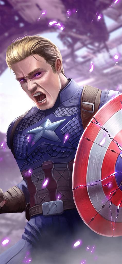 1125x2436 Captain America With Power Stone Iphone Xsiphone 10iphone X