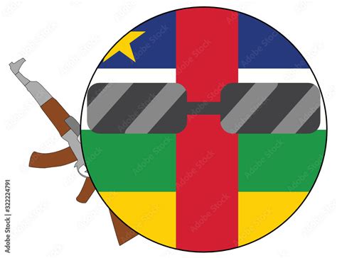 Cool Central African Republic Flag Emoji Round Central Africans Flag