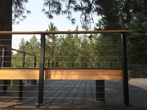 Cable wire railing helps protect your guests while not blocking the beauty of nature around you and using cable for deck railing. CityPost Affordable DIY Cable Railings For Decks ...