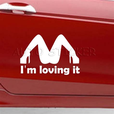 1pcs Hot Selling I Am Loving It Jdm Funny Japanese Sex Car Sticker