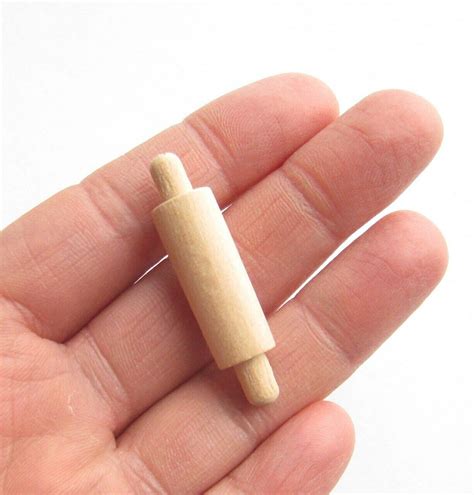 Nakpunar 25 Pcs Unfinished Miniature Wood Rolling Pins 1 58 Long X