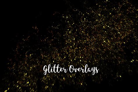 Yellow Glitter Overlays Gold Glitter Bokeh Overlays 326729