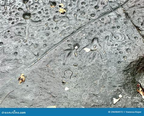 Judaculla Rock, Cullowhee, NC Petroglyphs East USA Stock Photo - Image