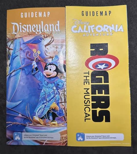 Disney Disneyland Park And Dca Adventure Guide Map Rogers The Musical