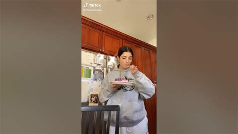 Charli Damelio Eating Cake On Tik Tok Youtube