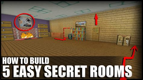 5 Easy Ways To Build Secret Rooms In Minecraft Youtube