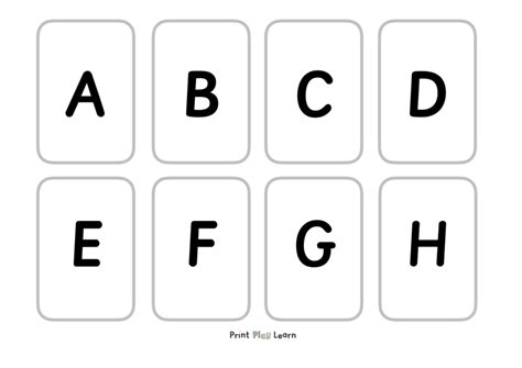 Free Printable Alphabet Flashcards Upper And Lowercase Alphabet