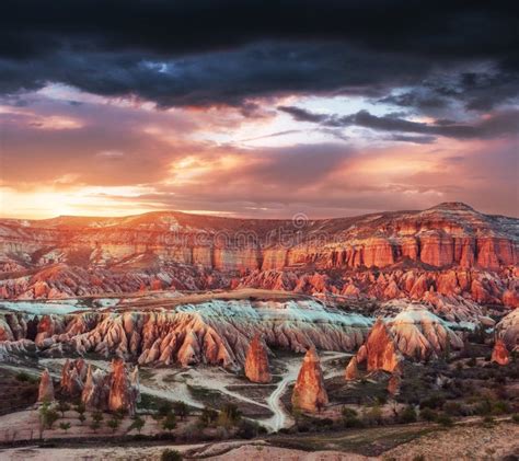 The Landscape Of Cappadocia Turkey Stock Photo Image Of Rise