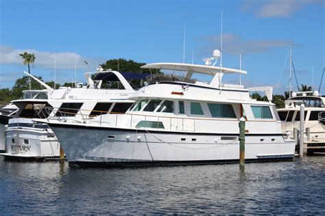 1982 Hatteras 61 Cockpit My Motor Yacht For Sale Yachtworld