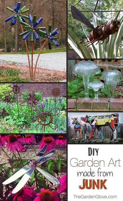 See more ideas about garden, veggie garden, garden projects. DIY "Junk" Garden Art | Garden projects, Garden crafts ...