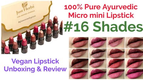 Just Herb Enriched Ayurvedic Lipstick Micro Mini Trial Kit Natural