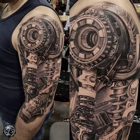 Amazing Tattoo Done By Przemek Pics Biomech Tattoo Cyborg Tattoo