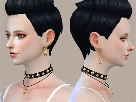 Sims 4 Ccs The Best Star Collar By S Club